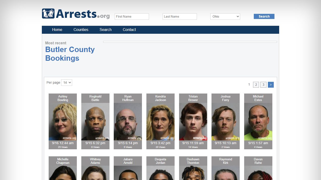 Butler County Arrests and Inmate Search